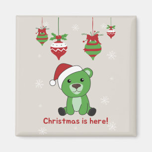 Bear Merry Christmas Winter Animals Bears Magnet