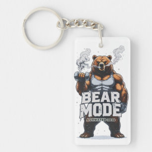 Bear Mode Activated 2026 Keychain