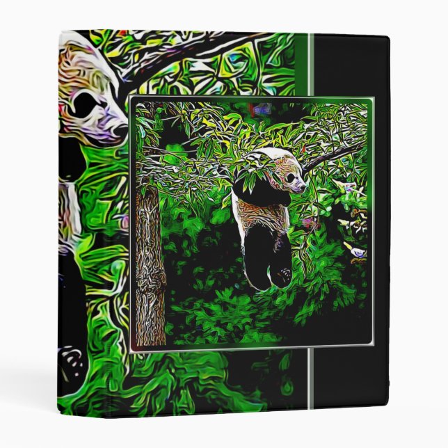 Bear Models: Panda Bear Cubs 02 Mini Binder (Front/Spine)