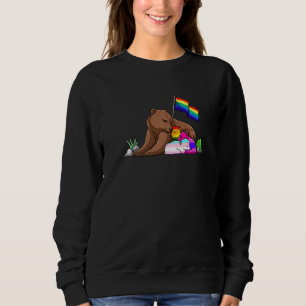Bear Mom Free Hug Lgbt Gay Transgender Pride Accep Sweatshirt
