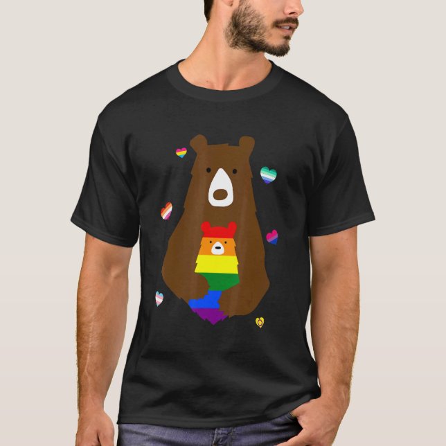 Bear Mom Lgbt Lesbian Gay Bi Transgender Pride Acc T-Shirt (Front)