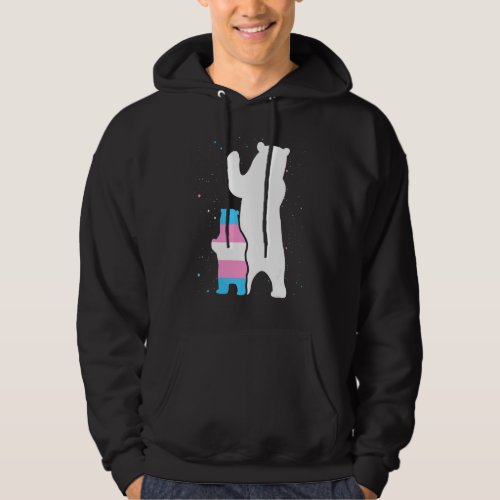 Bear Mom Transgender Pride Cub Lgbt Trans Pride Su Hoodie