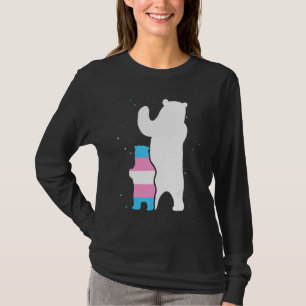 Bear Mom Transgender Pride Cub Lgbt Trans Pride Su T-Shirt