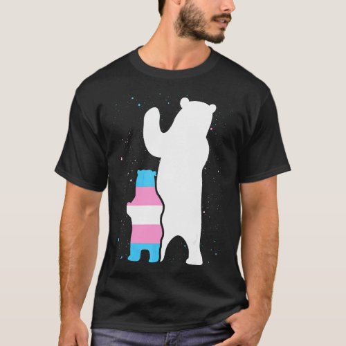 Bear Mom Transgender Pride Cub Lgbt Trans Pride Su T_Shirt