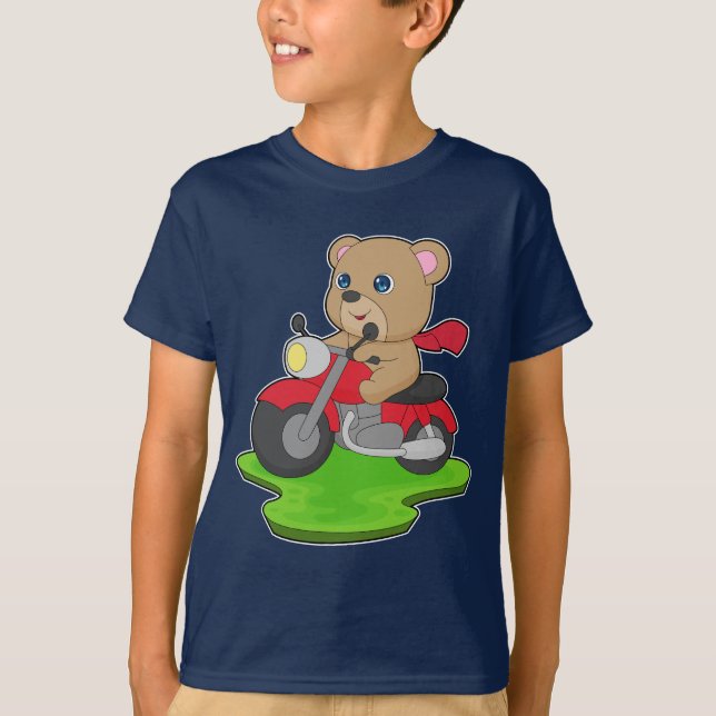 Bear Motorcycle T-Shirt (Front)