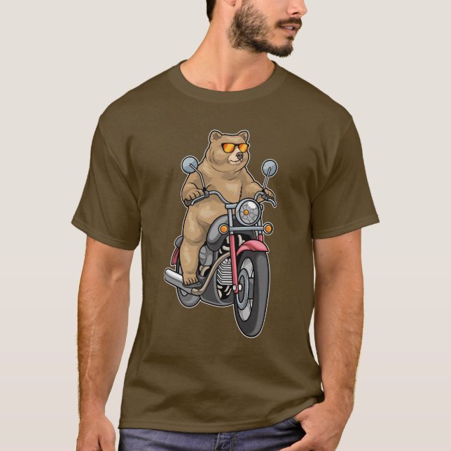 Bear Motorcycle T-Shirt (Front)