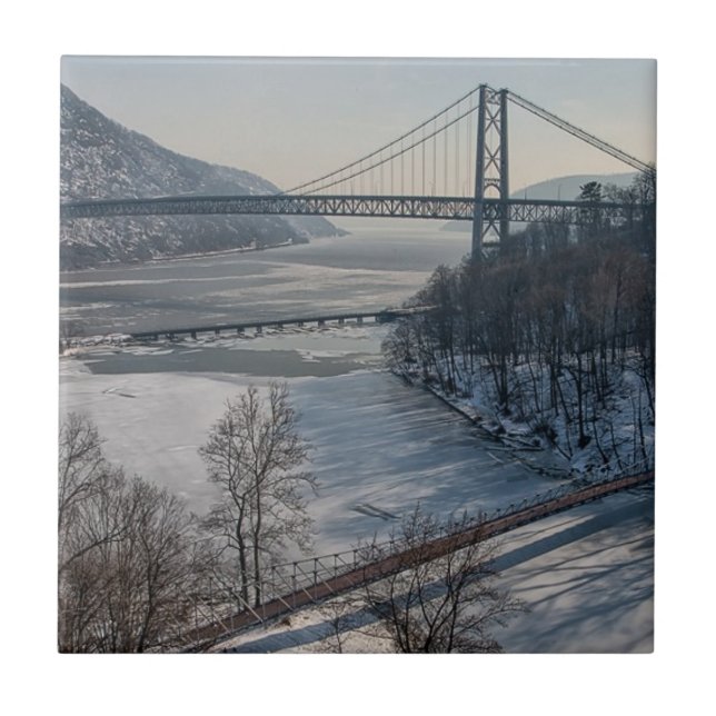 Bear Mountain Bridge Ceramic Tile (Front)