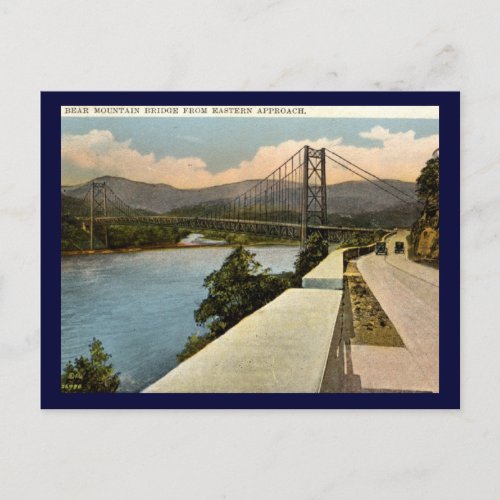 Bear Mountain Bridge New York 1920s Vintage Postcard