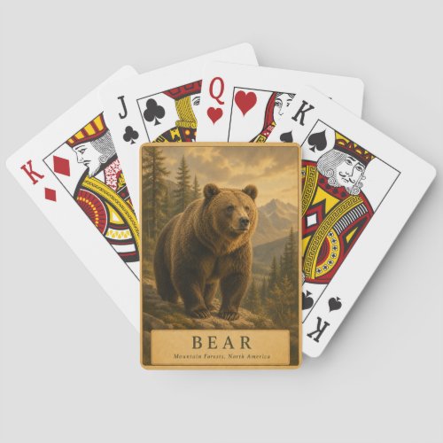 Bear Mountain Forests VINTAGE Poker Cards