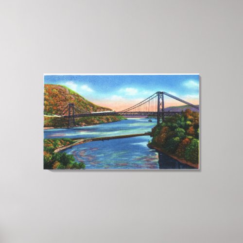 Bear Mountain Hudson River Bridge Canvas Print