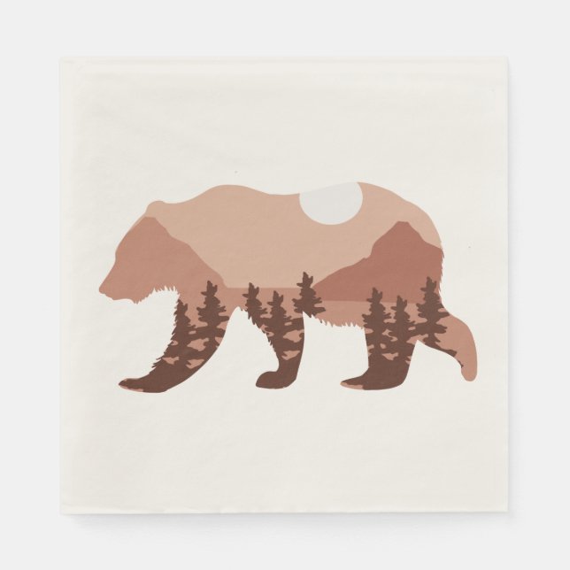 Bear Mountain Napkins (Front)