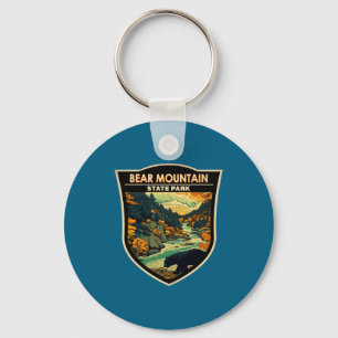 Bear Mountain State Park New York Travel Vintage Keychain