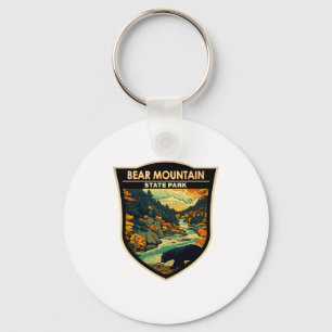 Bear Mountain State Park New York Travel Vintage Keychain