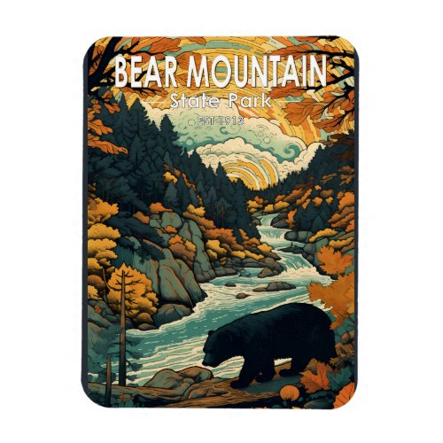Bear Mountain State Park New York Travel Vintage Magnet