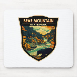 Bear Mountain State Park New York Travel Vintage Mouse Pad