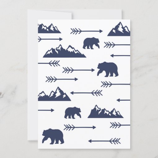 Bear Mountains Boy Baby Shower Invitation | Zazzle