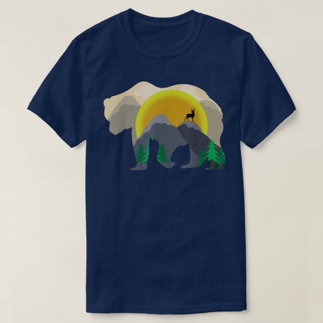 Bear Mountains Hiking Deer Mountaineer Tank Top 27 (Design Front)