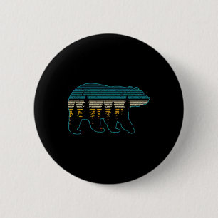 Bear Nature Grizzly Brown Black Bear Hiking Huntin Button