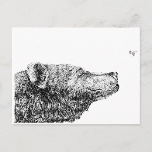Bear Necessities Inkspot Postcard
