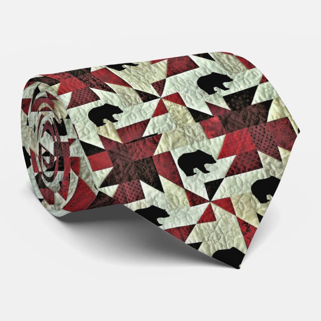 Bear Neck Tie (Rolled)
