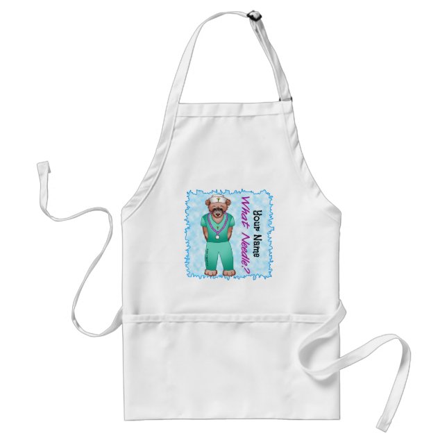 Bear Nurse Adult Apron (Front)