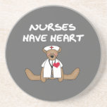 Bear Nurses Have Heart T-shirts and Gifts Drink Coaster