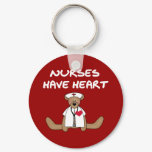 Bear Nurses Have Heart T-shirts and Gifts Keychain