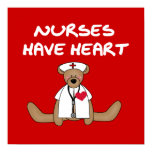 Bear Nurses Have Heart T-shirts and Gifts Poster