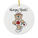 Bear Nurses Rock T-shirts and Gifts Ceramic Ornament