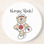 Bear Nurses Rock T-shirts and Gifts Drink Coaster