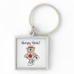 Bear Nurses Rock T-shirts and Gifts Keychain