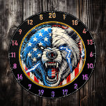 Bear of Freedom with Electric Energy Dart Board<br><div class="desc">1. Introducing the ultimate statement piece for your man cave or hunting lodge: a unique dart board featuring a striking American grizzly bear head design. This eclectic dart board not only serves as a functional game for friendly competitions but also doubles as a captivating piece of wall art. The detailed...</div>