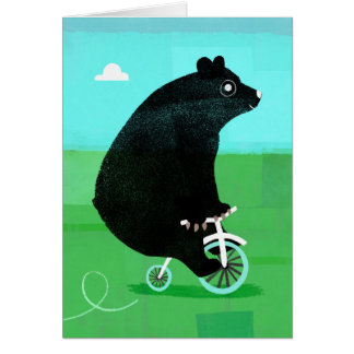 Bear On A Bike Cards