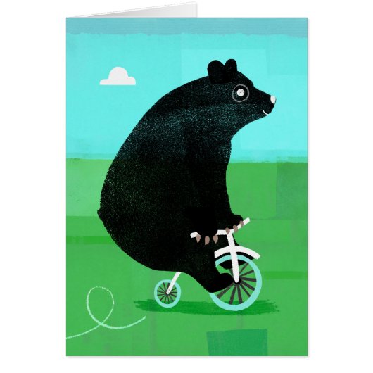 Bear On A Bike Cards (Front)