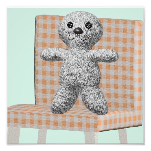 Bear on a Chair print