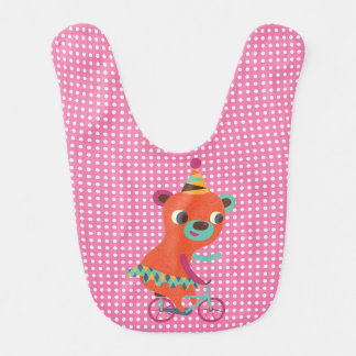Bear on Bicycle Bib