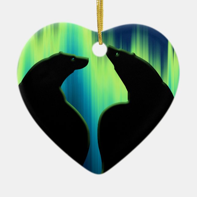 Bear Ornament Personalized Bear  Love Decoration (Front)