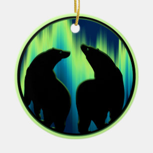 Bear Ornament Personalized Wildlife Art Decoration