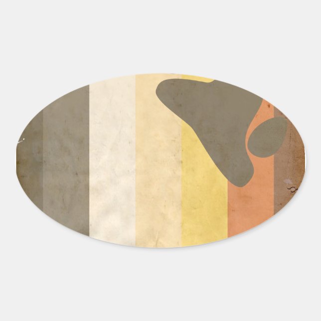 BEAR OVAL STICKER (Front)