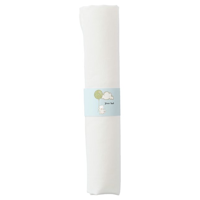 Bear Party Napkin Band for Shower or Birthday (Front)
