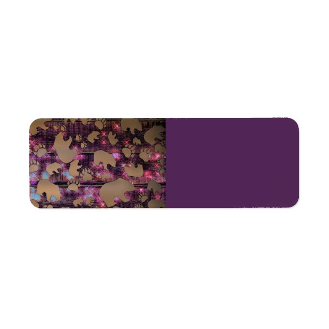 Bear Pattern Label (Front)