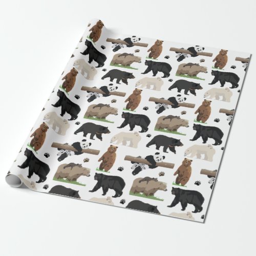 Bear Pattern Wrapping Paper