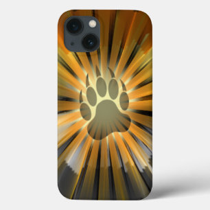 Bear Paw Bear pride Flag Rays iPhone 13 Case