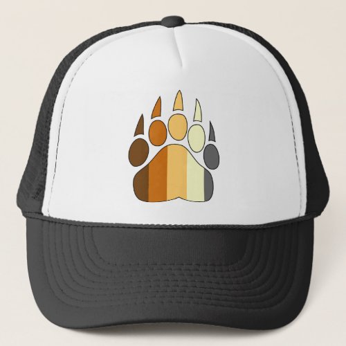 Bear Paw Gay Pride Hat Flag Colors