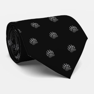 Bear Paw Metallic (Light Grey) Tie