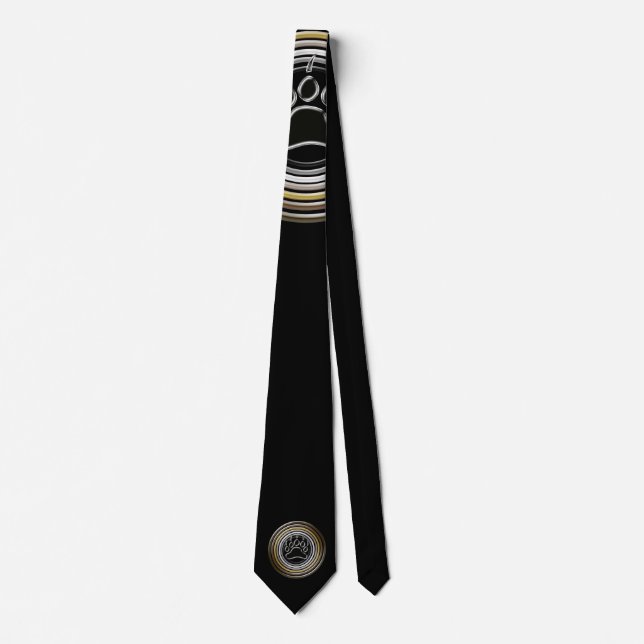 Bear Paw Pride Symbol Neck Tie (Front)