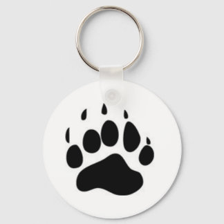Bear Paw Print Keychain