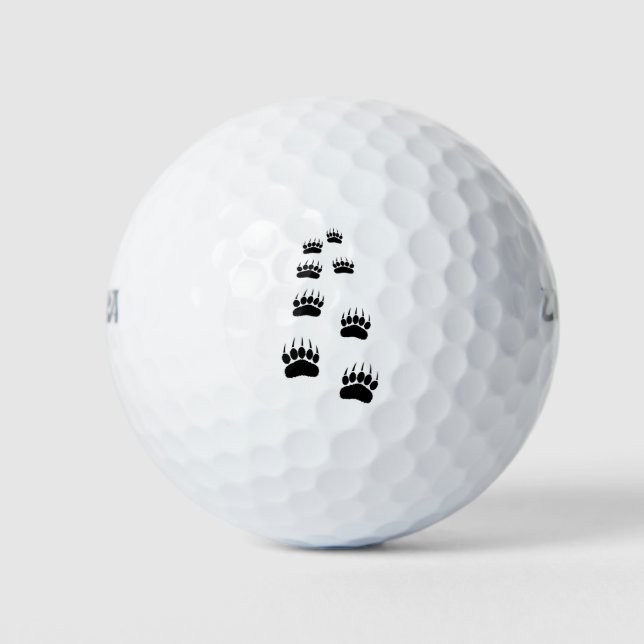 Bear Paw Prints Golf Balls (Front)