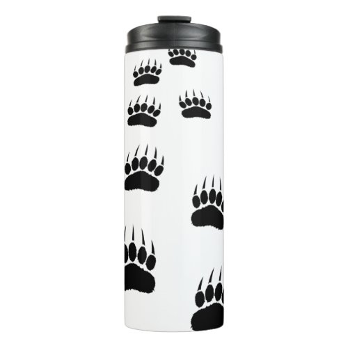 Bear Paw Prints Thermal Tumbler