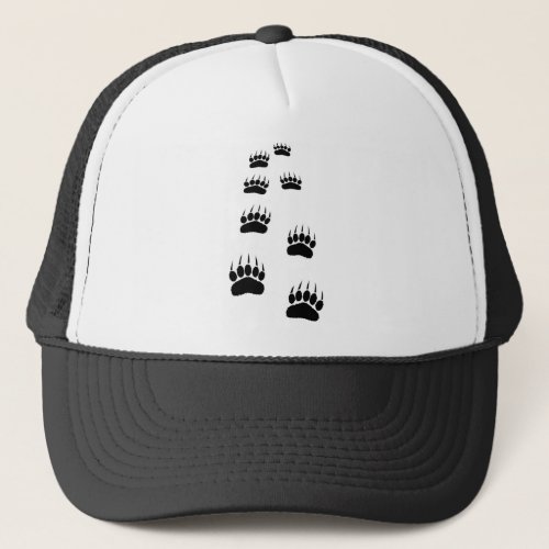 Bear Paw Prints Trucker Hat